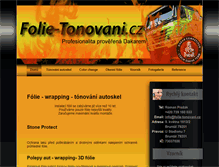 Tablet Screenshot of folie-tonovani.cz